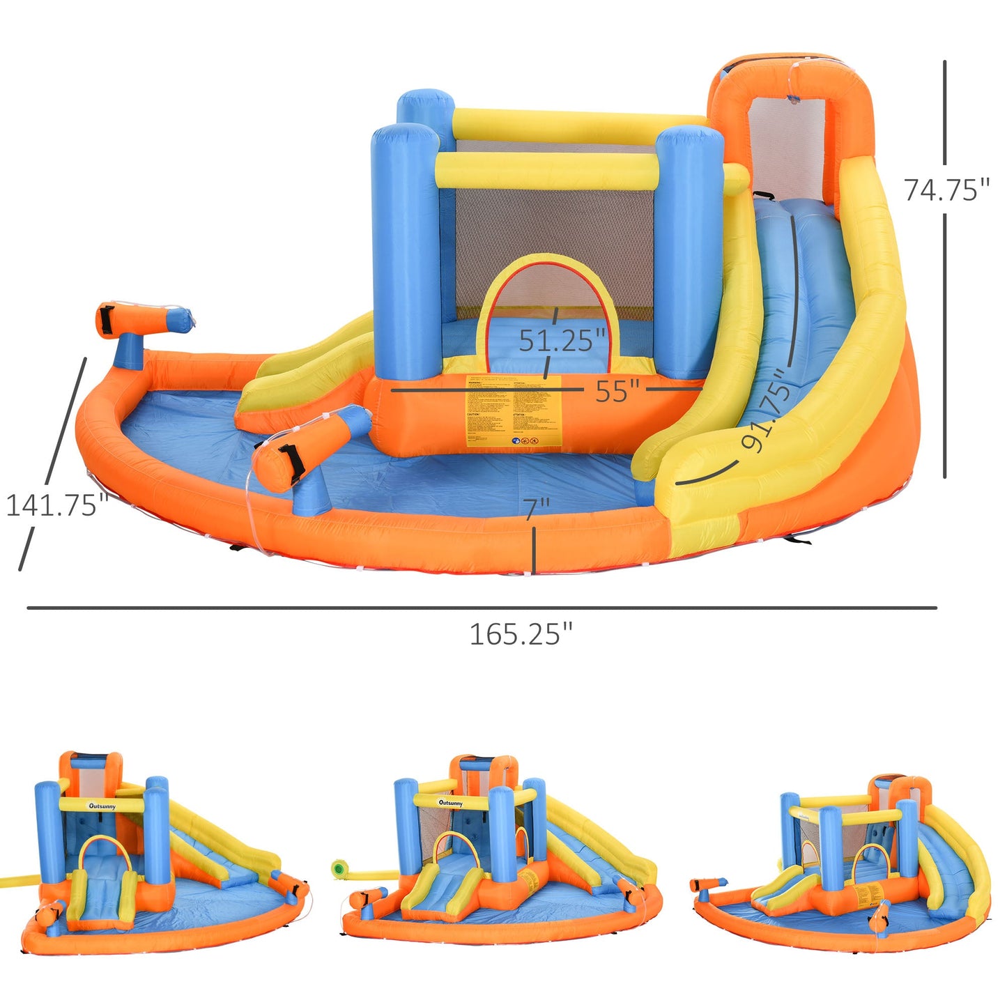 Bounce Castle Inflatable Trampoline Slide Pool Climb 14' x 12' x 6' at Gallery Canada