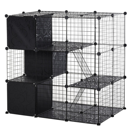 56 Panels Pet Playpen Small Animal Cage for Rabbit at Gallery Canada