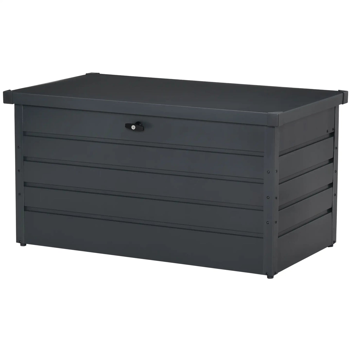 Large Deck Box, Outdoor Storage with Lock, Grey Patio Storage Boxes at Gallery Canada