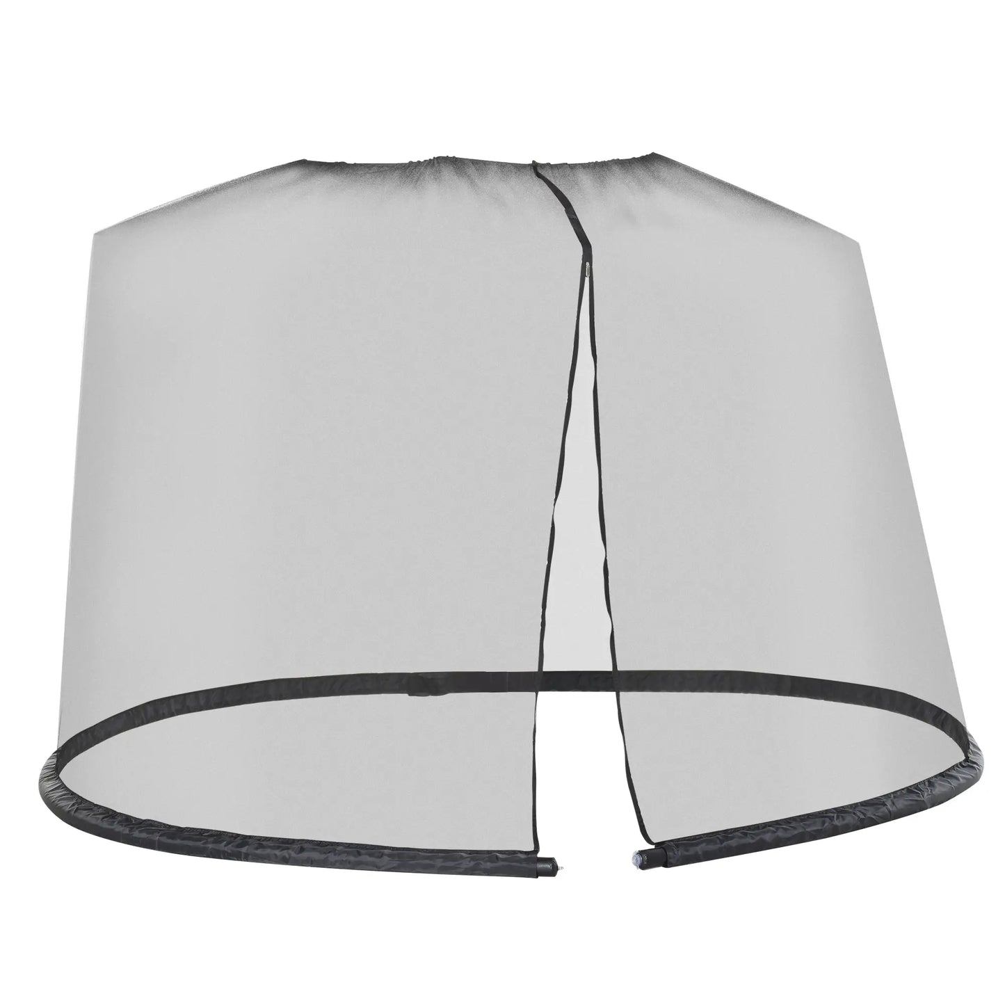 7.5ft Outdoor Patio Umbrella Mosquito Net, Zippered Door, Black Gazebo Sidewalls at Gallery Canada
