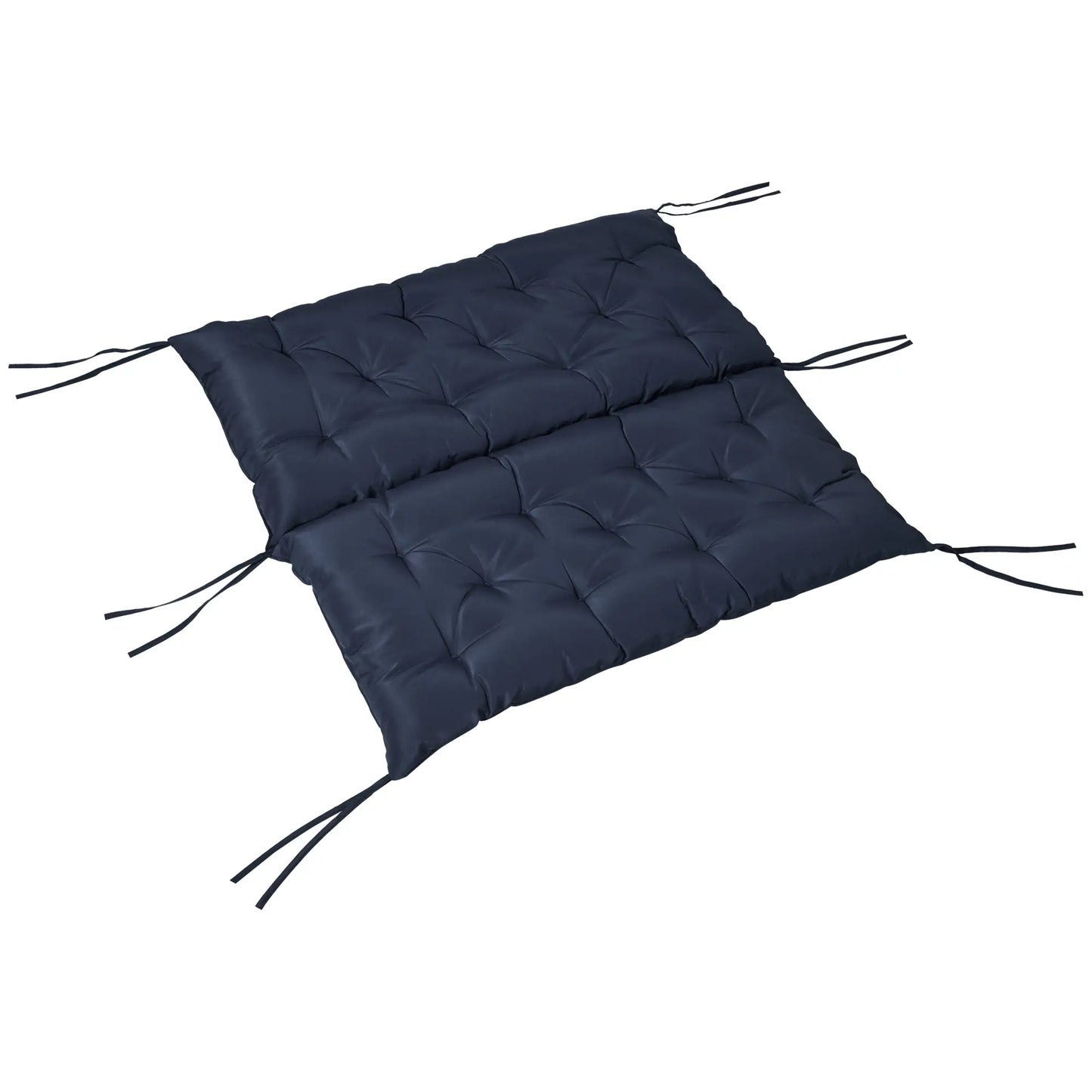 Porch Swing Cushion, Garden Bench Cushion with Backrest, Non-Slip 2-Seater, 39.4" x 38.6", Dark Blue Patio Chair Cushions at Gallery Canada