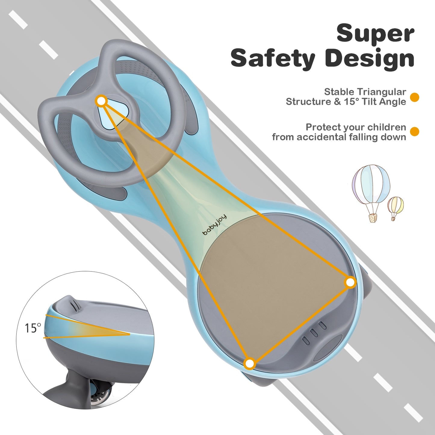 Wiggle Car Ride-On Toy With Flashing Wheels, Blue Push & Pedal Ride On Toys at Gallery Canada
