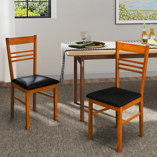 Wood Dining Chairs Set Of 2 Dining Chairs Walnut at Gallery Canada