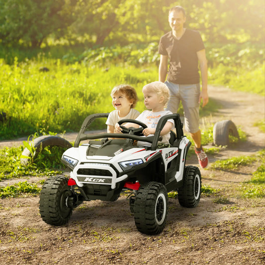 2 Seater 24V 7AH Electric Ride On Truck, White Electric Toy Cars White at Gallery Canada