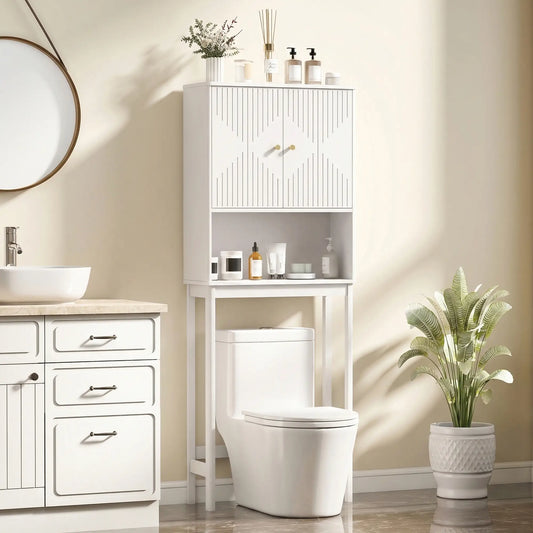 Over The Toilet Storage Cabinet, Adjustable Shelf, Open Shelf, White Over The Toilet Storage White at Gallery Canada