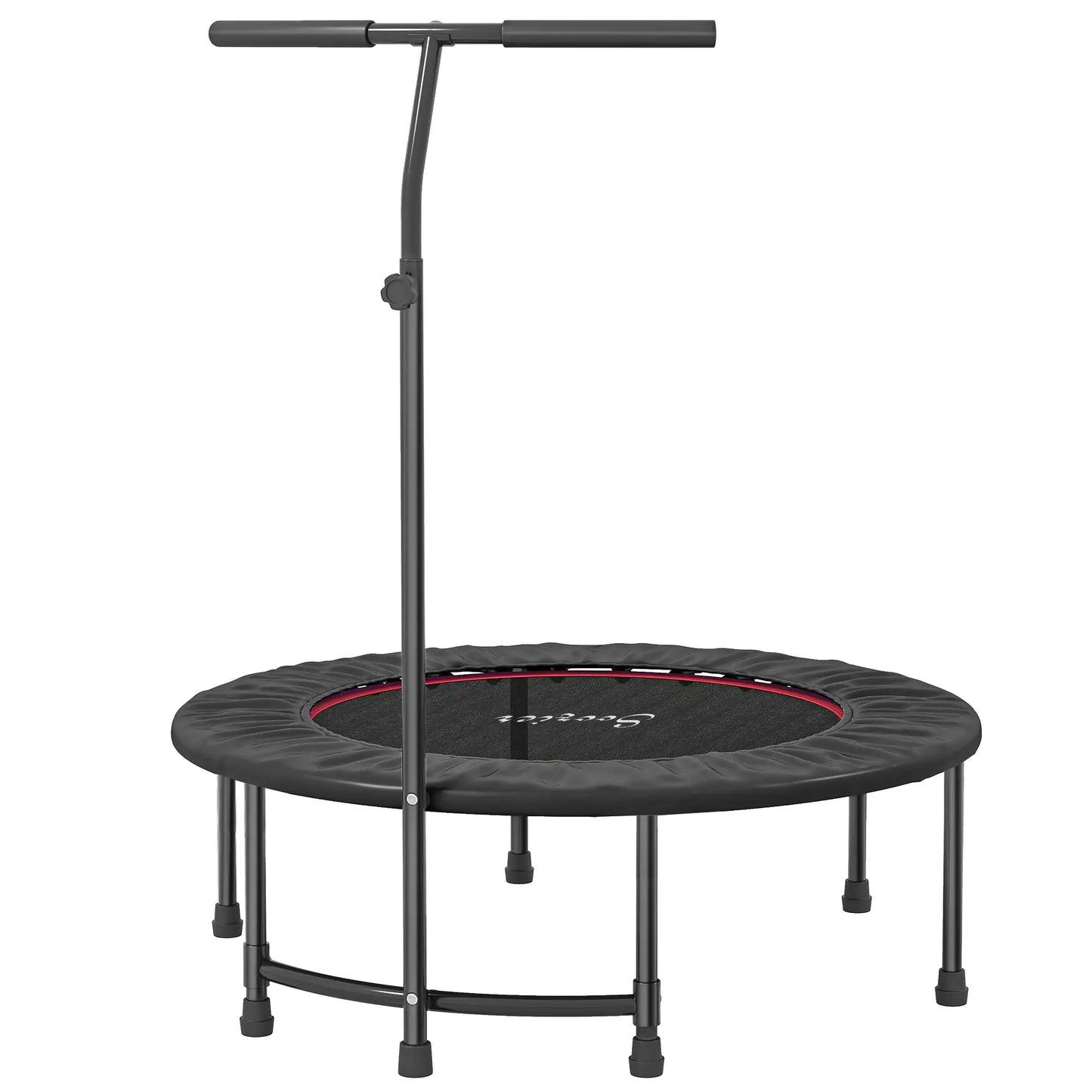 39" Mini Exercise Trampoline, Adjustable T-Bar, Indoor Fitness Rebounder, Black Trampolines at Gallery Canada