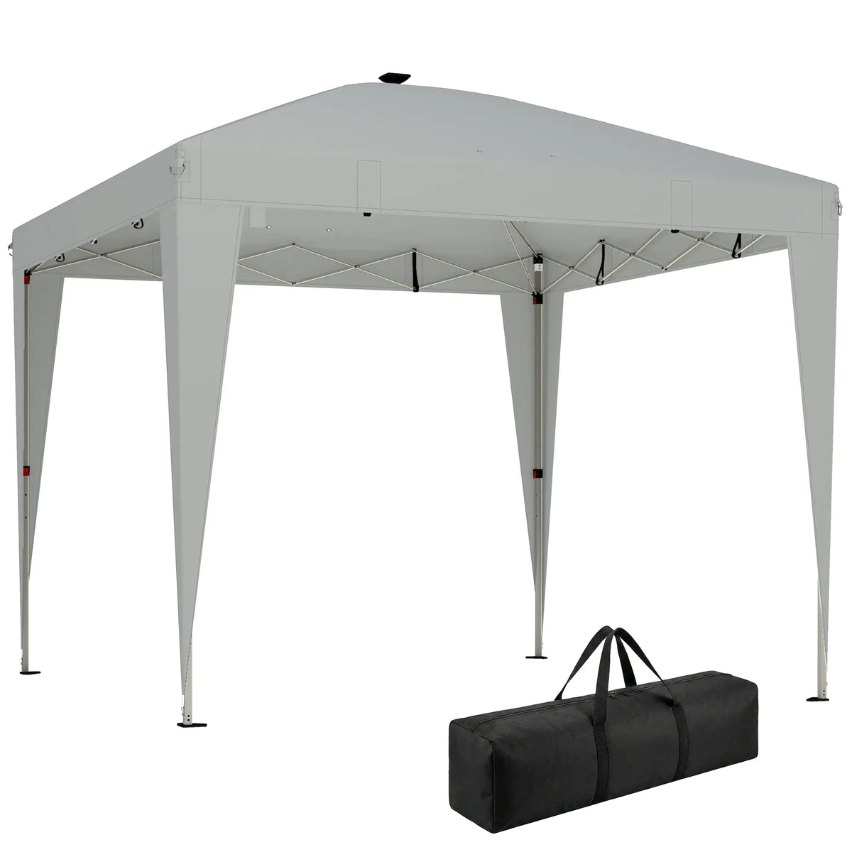 10 x 10 ft Pop Up Canopy Tent, Remote Control, UPF 50+, Light Grey Pop Up Canopies at Gallery Canada