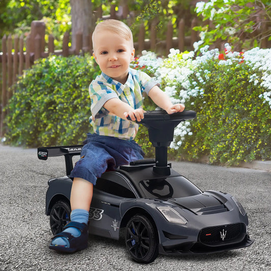 Maserati GT2 Baby Sliding Car, Storage, Music, Horn, 18-60 Months, Grey Push Cars for Toddlers Grey at Gallery Canada