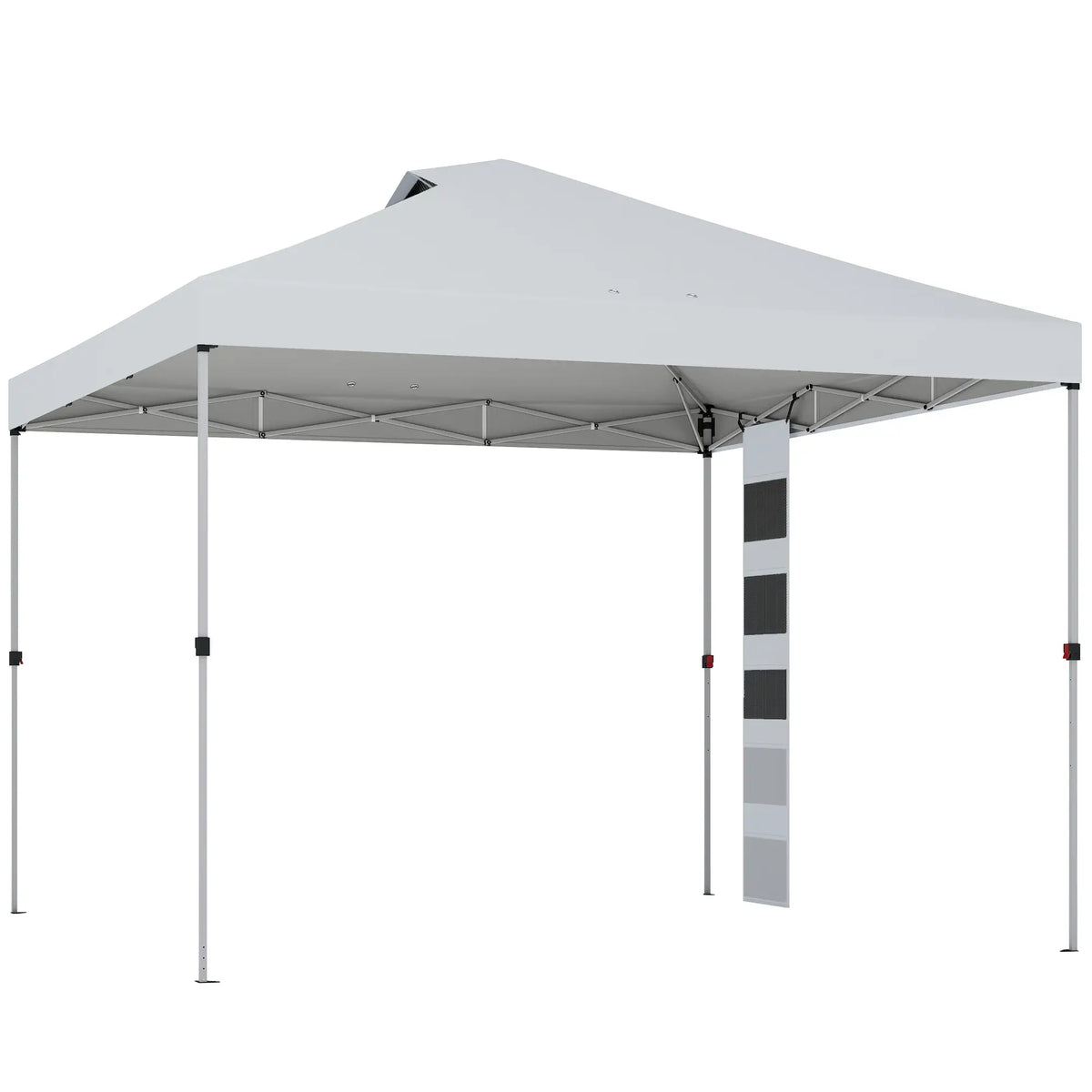 9.6 x 9.6 ft Pop Up Canopy Tent, UPF 50+, Sandbags, Wheeled Bag