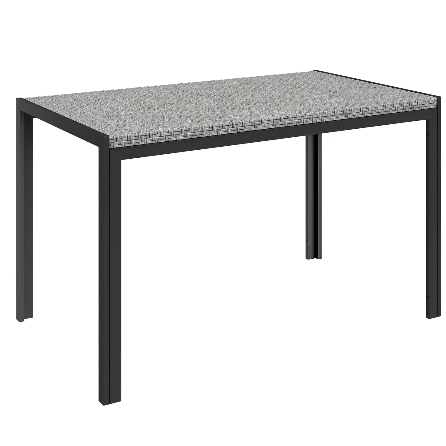 Rectangular Outdoor Dining Table, 4-Seat Patio Table, Grey Patio Dinning Tables at Gallery Canada