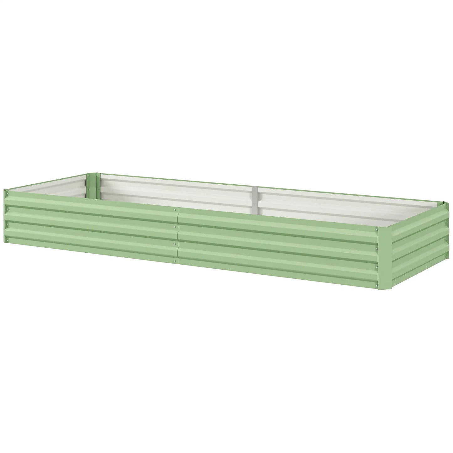 95" X 36" X 12" Galvanized Raised Garden Bed, Green Galvanized Planter Boxes at Gallery Canada
