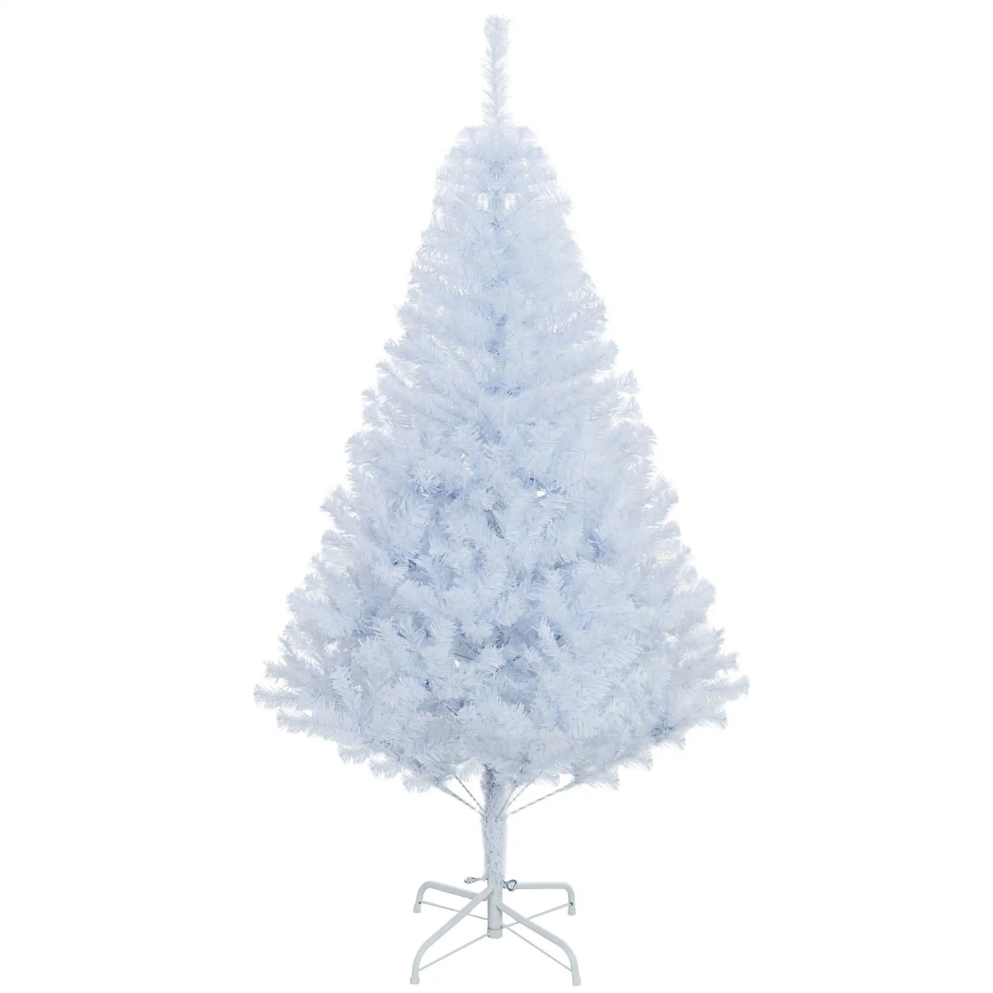 5ft Artificial Christmas Tree, 536 Branch Tips, Metal Stand, White White Christmas Trees at Gallery Canada