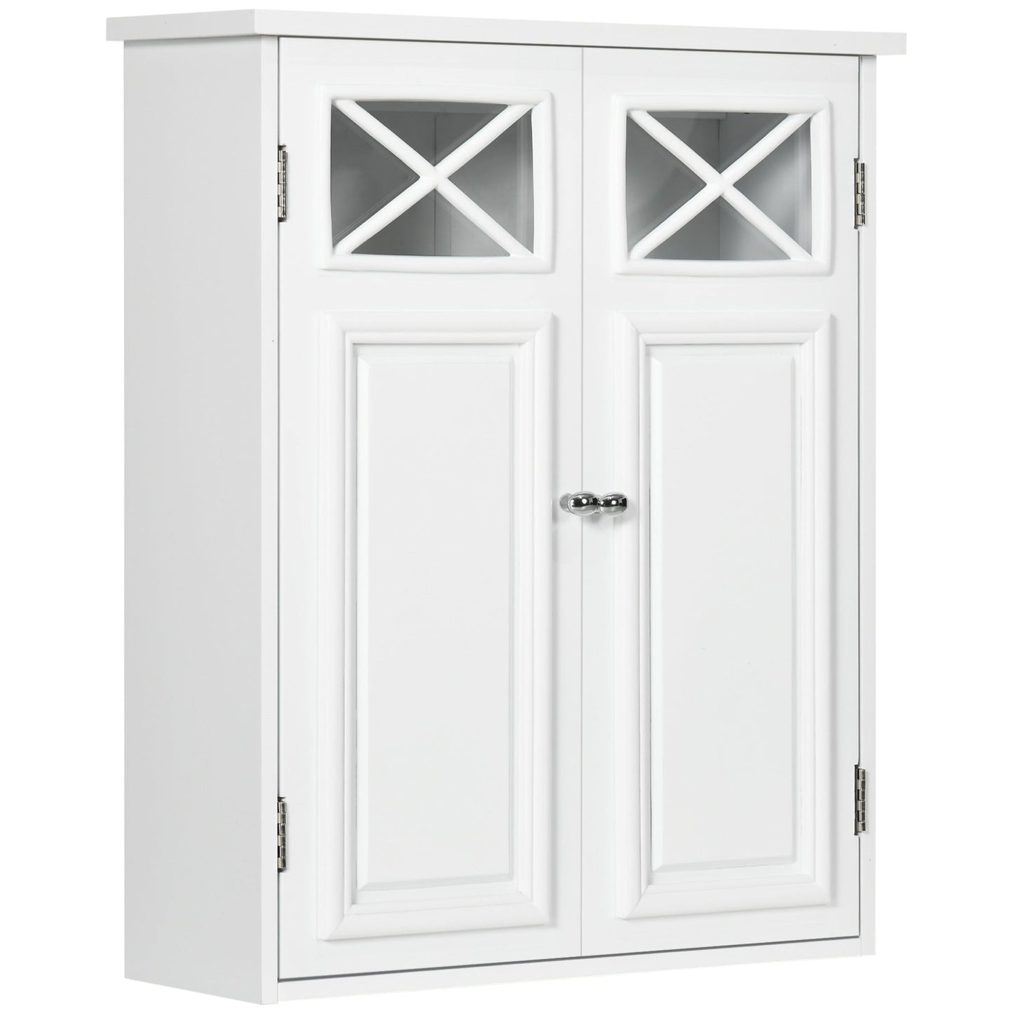 Bathroom Wall Cabinet, Medicine Cabinet, Over Toilet Storage Cabinet with Adjustable Shelf for Hallway, Living Room, White at Gallery Canada