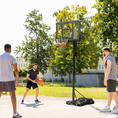Portable Basketball Hoop System Stand Simple Lift Function from 8-10ft Adjustable for Youth Adults Indoor Outdoor Play at Gallery Canada