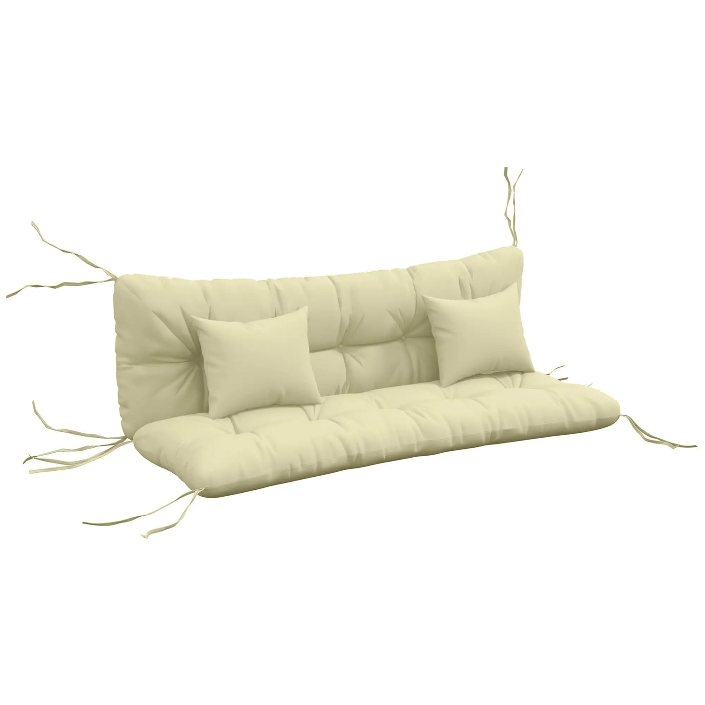 4-Piece Patio Chair Cushion Set, with Ties, Cream White Patio Chair Cushions at Gallery Canada