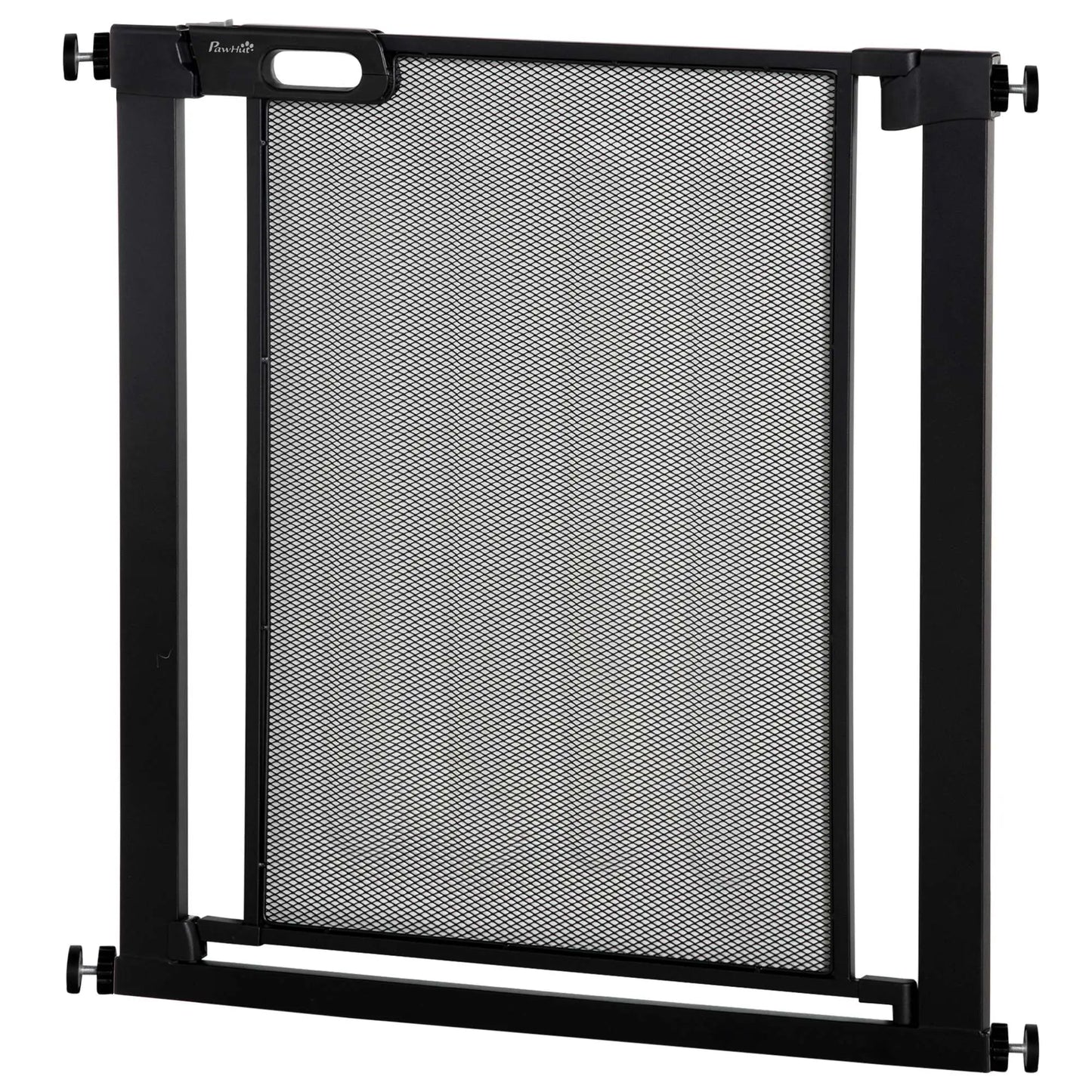 29.5"-32.3" Metal Pet Gate, Auto Closing Door, Double Locking, Black Houses, Kennels & Pens at Gallery Canada