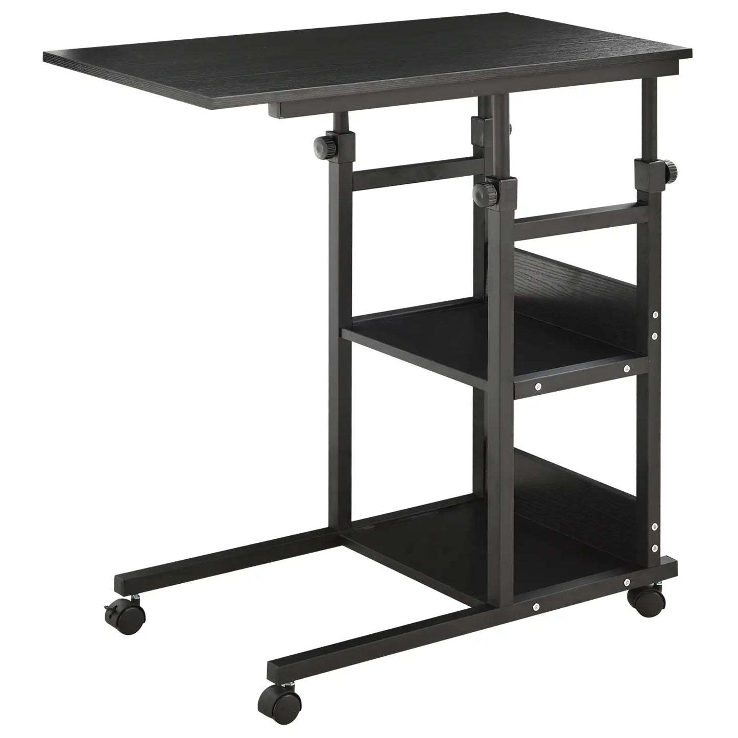Mobile Standing Desk, Adjustable Height 31.5 inch, Black Side Tables at Gallery Canada