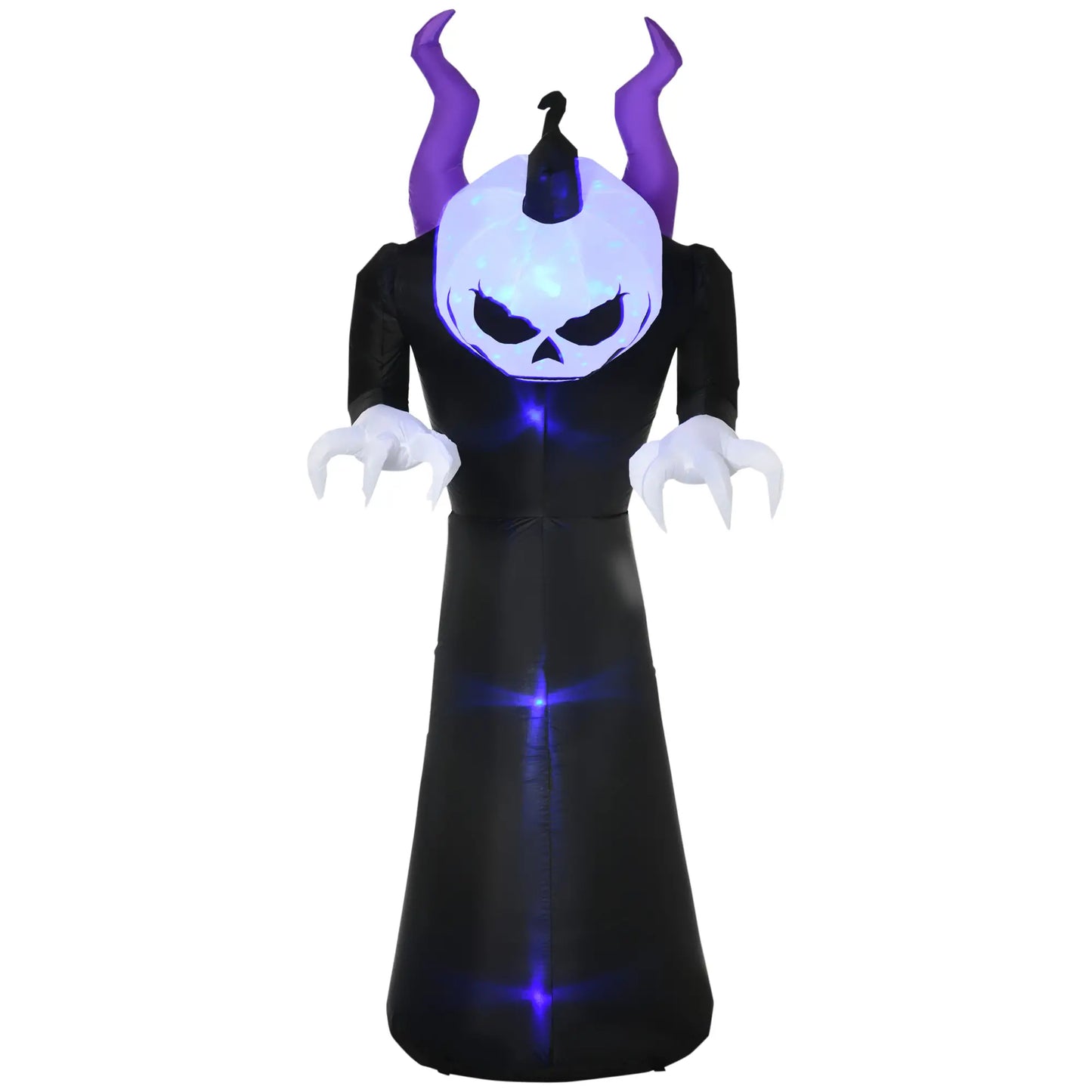 7ft Inflatable Halloween Ghost with Horns, LED Flame Effect, Outdoor Yard Display Halloween Decorations at Gallery Canada