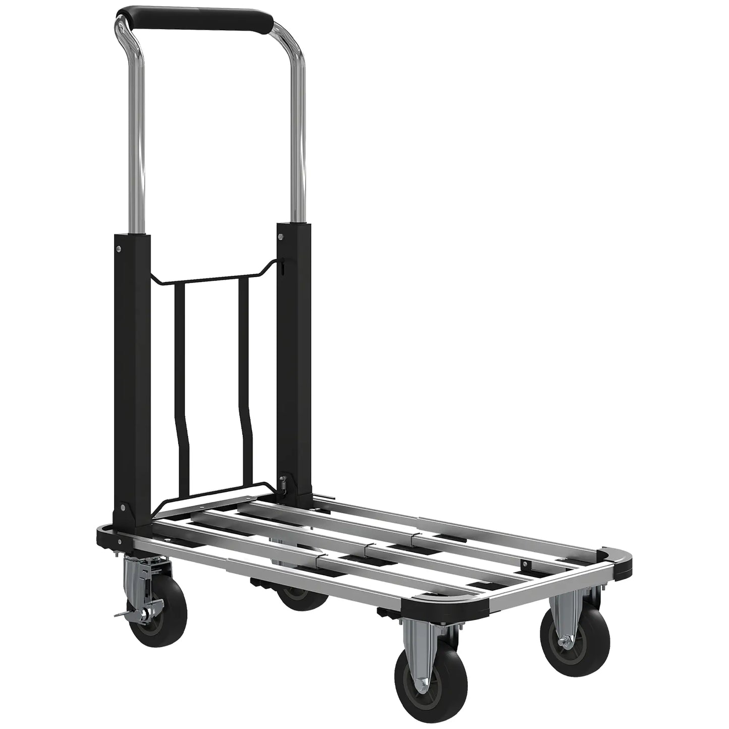 330 lbs Heavy Duty Hand Truck, Folding Trolley, Dolly, Silver and Black Folding Hand Trucks at Gallery Canada