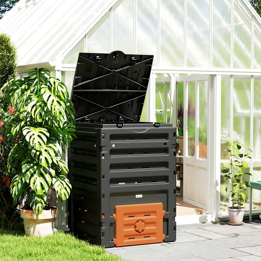 Compost Bin, Garden Composter, 120 Gallon (450L), Orange Garden Accessories Orange at Gallery Canada