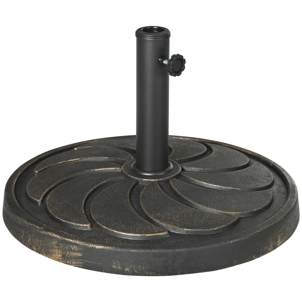 40 lb Heavy Duty Patio Umbrella Base, 21" Round, Bronze Umbrella Bases at Gallery Canada