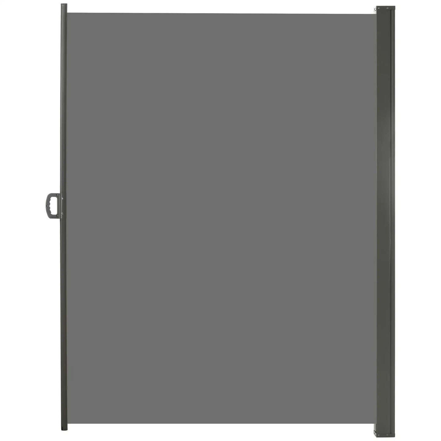 118" x 79" Outdoor Folding Privacy Screen, Retractable Side Awning, UV Wind Resistant, Light Grey Side Awnings at Gallery Canada