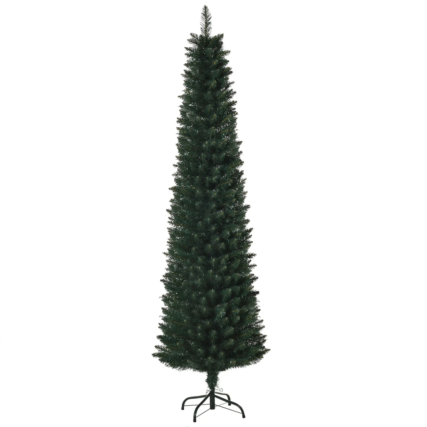 6FT Artificial Christmas Pencil Tree, Foldable Black Stand, Green Artificial Christmas Trees at Gallery Canada