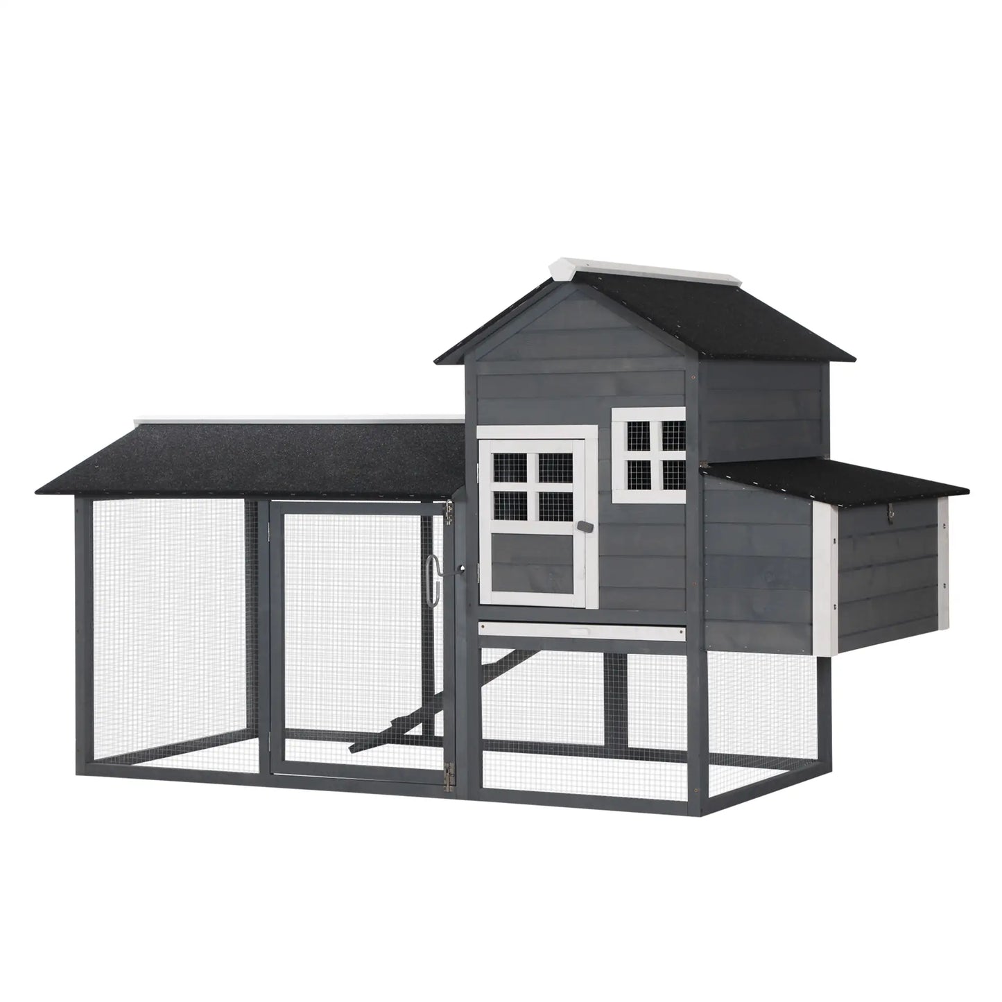 84'' Wooden Chicken Coop, Hen Hutch, Backyard Poultry Run Chicken Coops at Gallery Canada