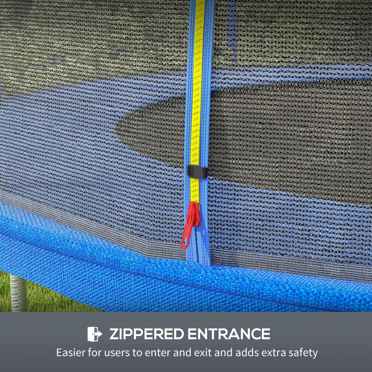 Trampoline Net Enclosure, Trampoline Netting Replacement with Zippered Entrance for 8ft Round Trampoline at Gallery Canada