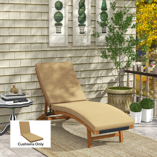 1-Piece Seat Cushion with Backrest, Outdoor Patio Chair Cushions, Machine Washable Cover