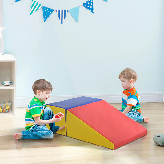 2-Piece Climb Crawl Activity Soft Play Set, Foam Blocks Playset, Multi-colour Baby Gym & Playmats Multi Colour at Gallery Canada