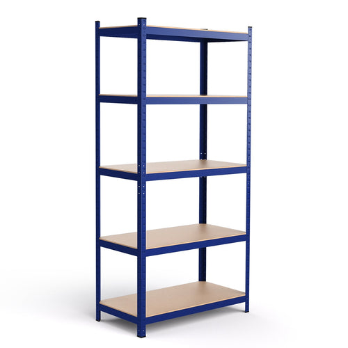 35.5 x 71 Inch Adjustable 5-Layer 2000 lbs Capacity Tool Shelf, Blue