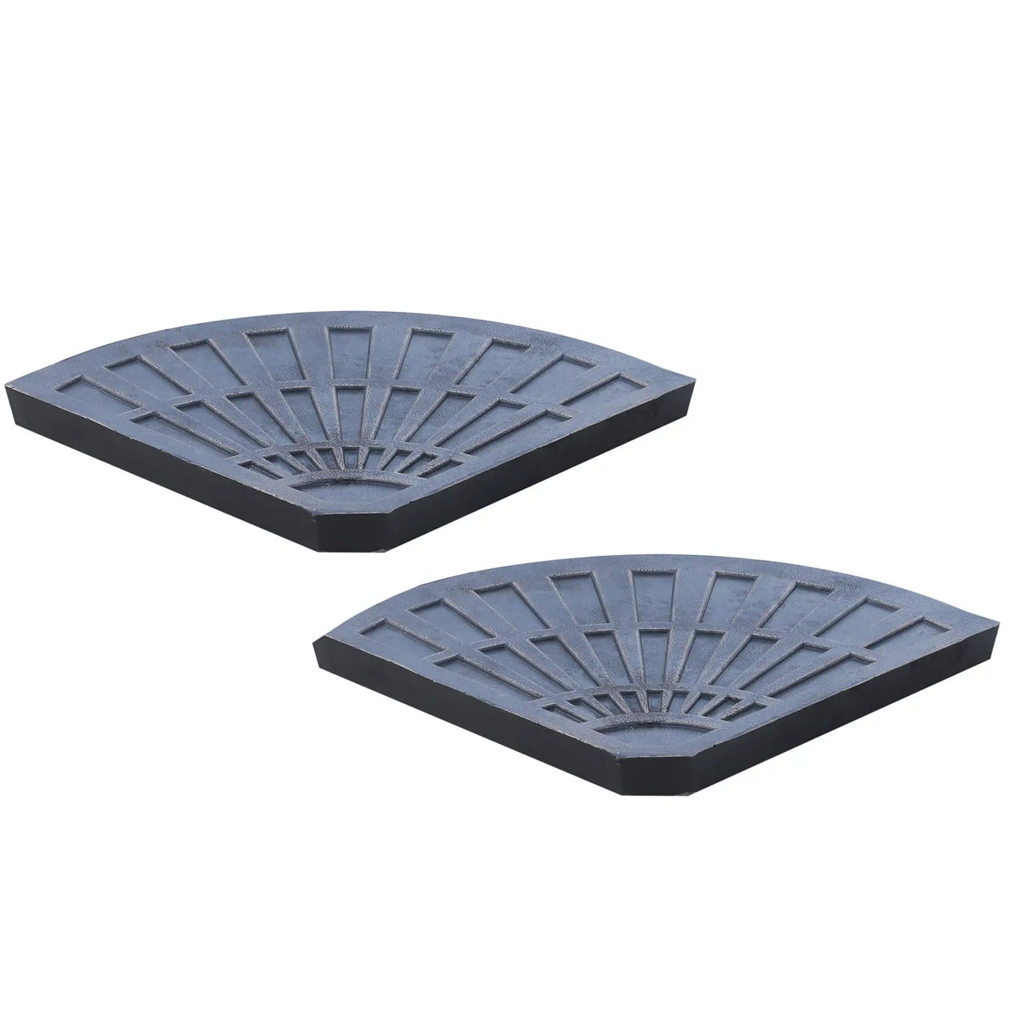 2pc Portable Umbrella Base Weights 61.6lbs, Resin, Flabelliform, Bronze Umbrella Bases at Gallery Canada