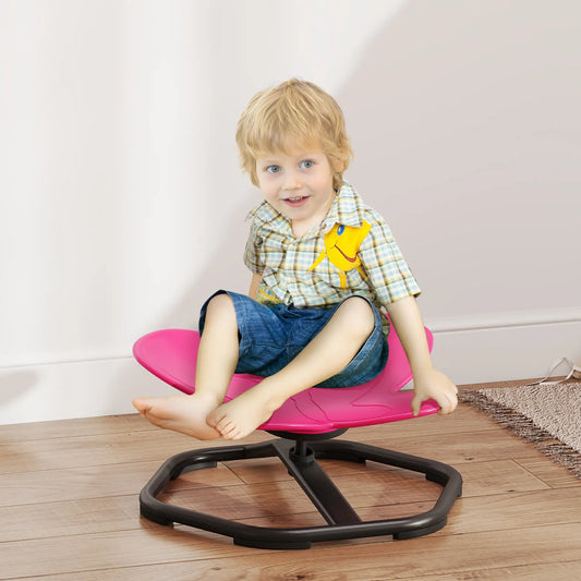 Butterfly Kids Swivel Chair, Non-Slip Sensory Chair, Pink Kids Chairs & Seating Pink, Black at Gallery Canada