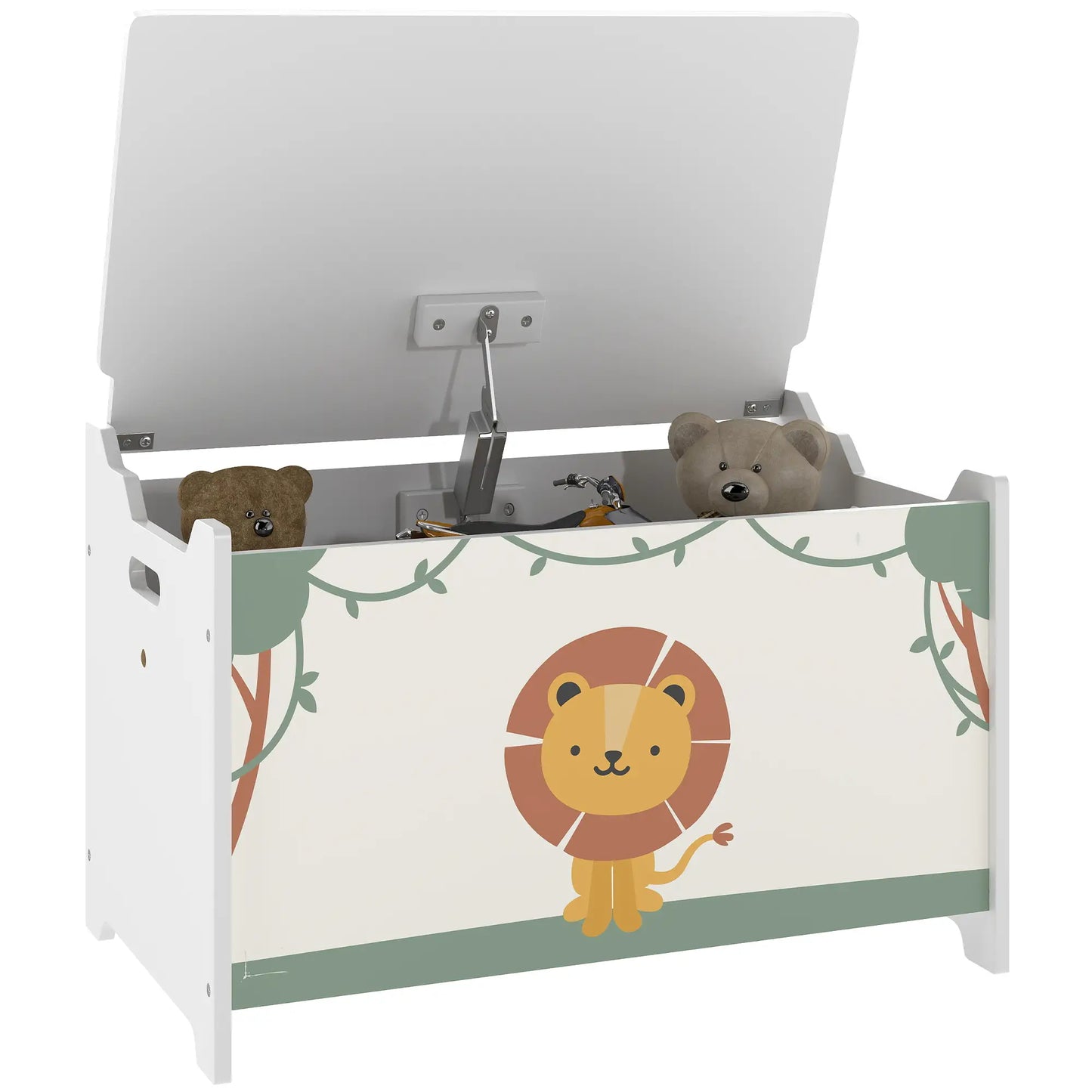 Kids Storage Chest with Lid, Safety Hinges, Green Baby & Kids Storage at Gallery Canada
