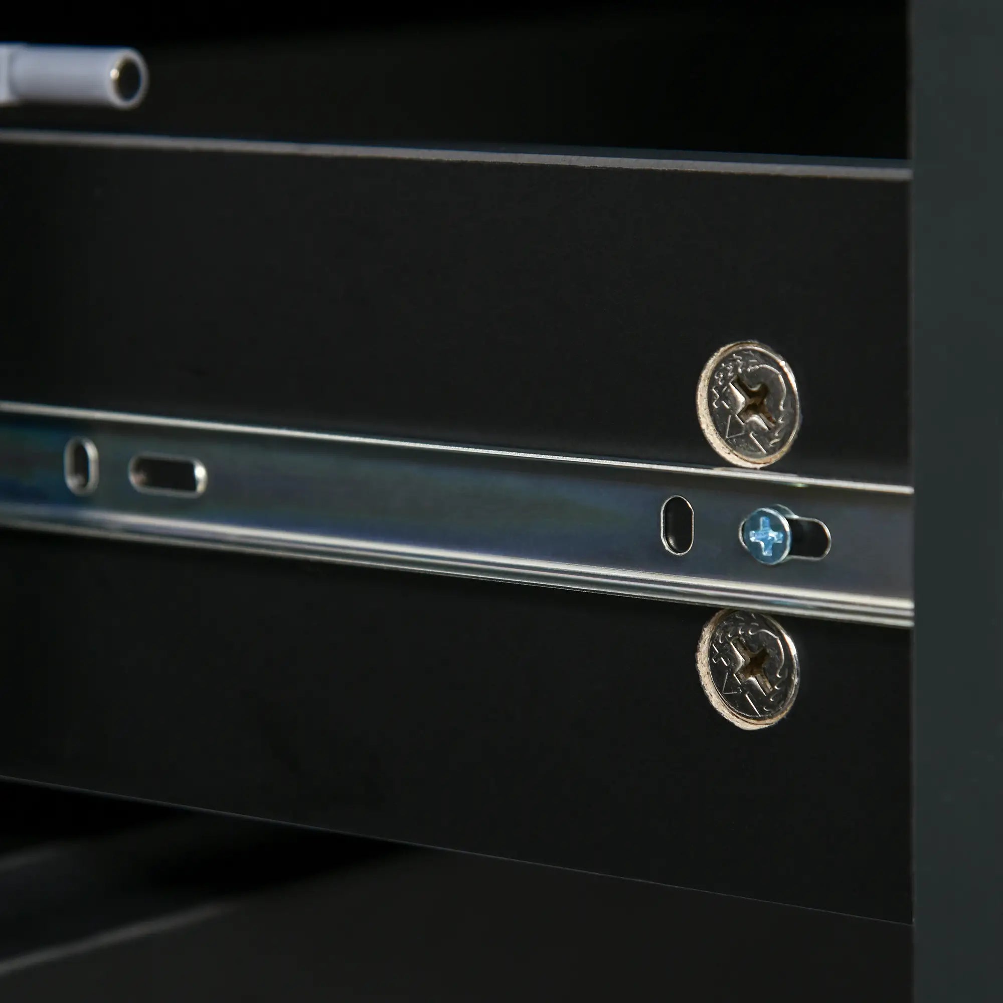 Modern Kitchen Sideboard, Coffee Bar with 2 Drawers, Black Bar Cabinets at Gallery Canada