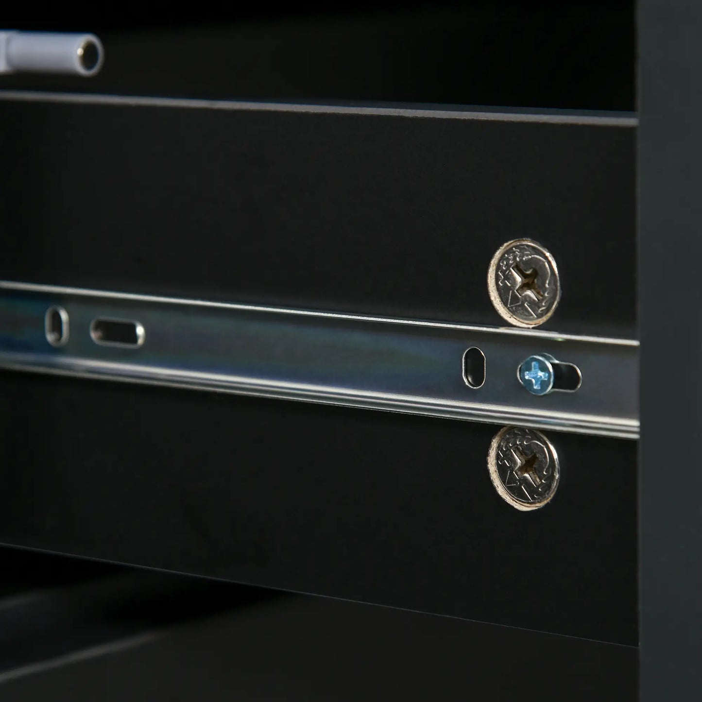 Modern Kitchen Sideboard, Coffee Bar with 2 Drawers, Black Bar Cabinets at Gallery Canada