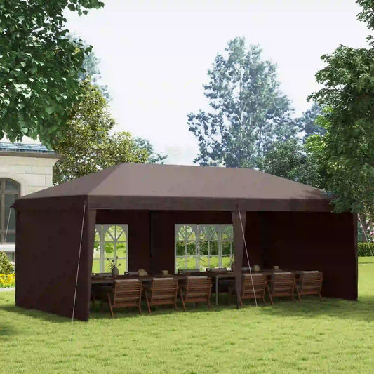 10' x 20' Pop Up Canopy Tent, Instant Shelter, Carrying Bag, Coffee Pop Up Canopies Coffee at Gallery Canada