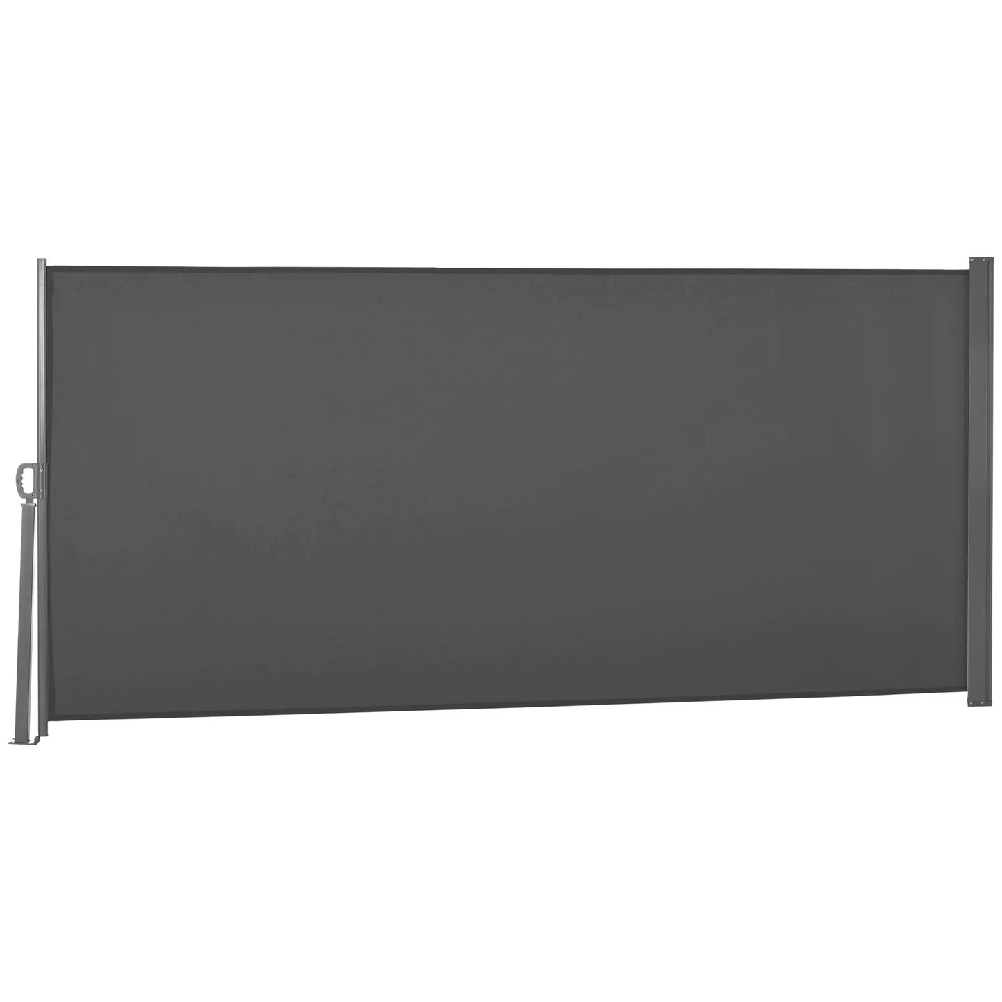 118" x 63" Retractable Patio Awning, Outdoor Privacy Screen, UV Wind Resistant, Grey Side Awnings at Gallery Canada