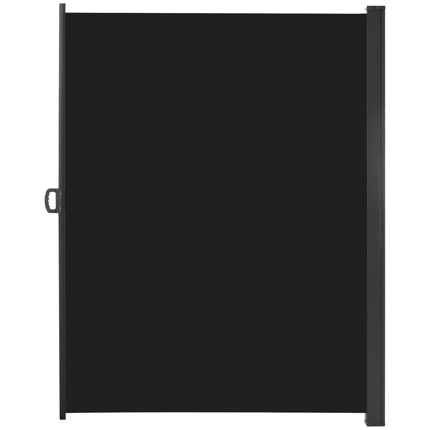 118" x 79" Retractable Side Awning, Outdoor Folding Privacy Screen, UV & Wind Resistant, Black Side Awnings at Gallery Canada