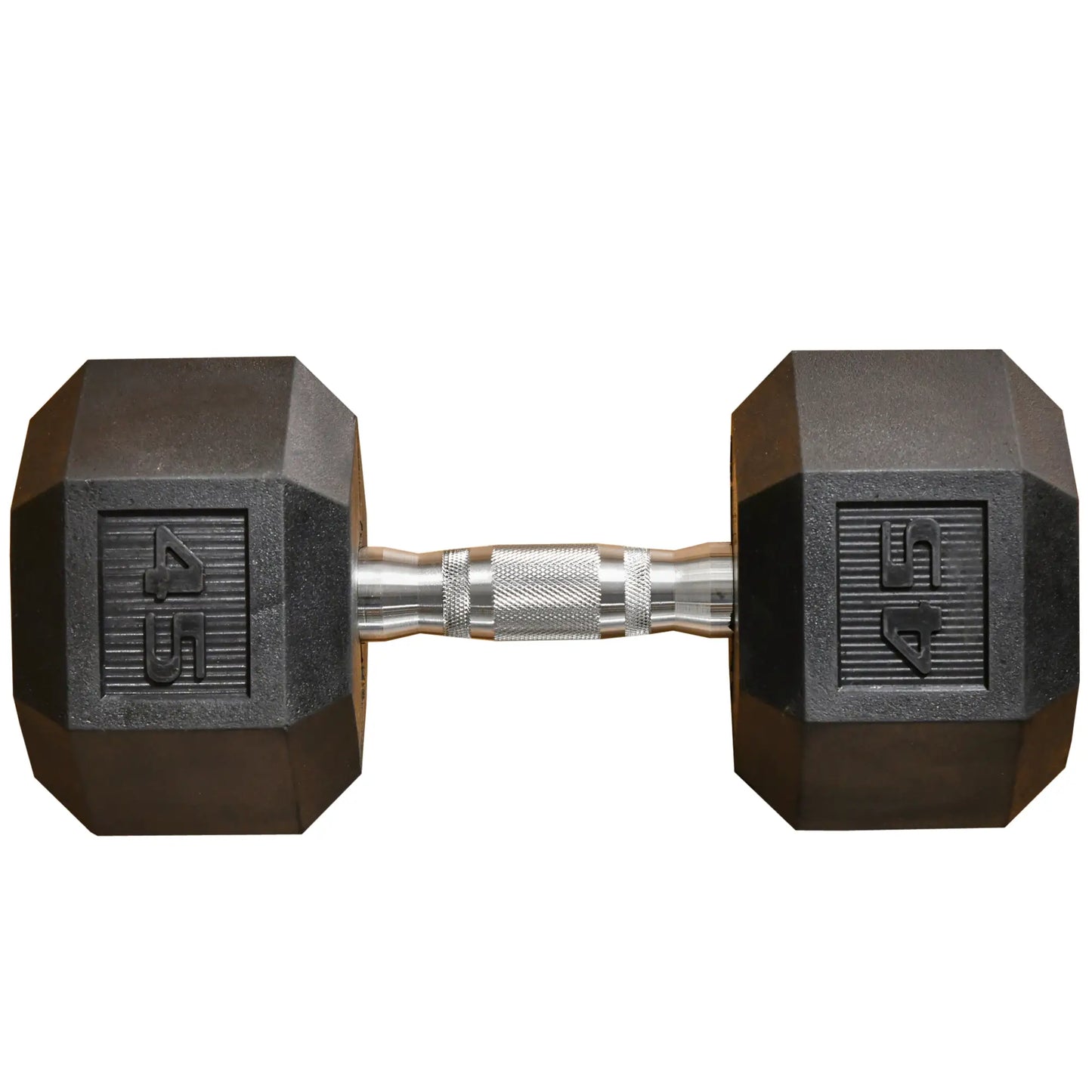 45lbs Rubber Hex Dumbbells, for Home Gym Fitness, Black Dumbbells & Barbells at Gallery Canada