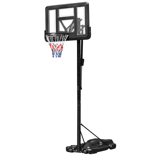 Portable Basketball Hoop System Stand Simple Lift Function from 8-10ft Adjustable for Youth Adults Indoor Outdoor Play - Gallery Canada