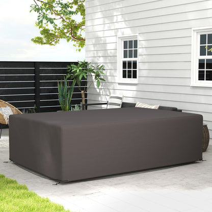 Patio Furniture Cover for Outdoor Sectional Sofa Set Waterproof Windproof Oxford Fabric, 97" x 65" x 26", Dark Grey at Gallery Canada