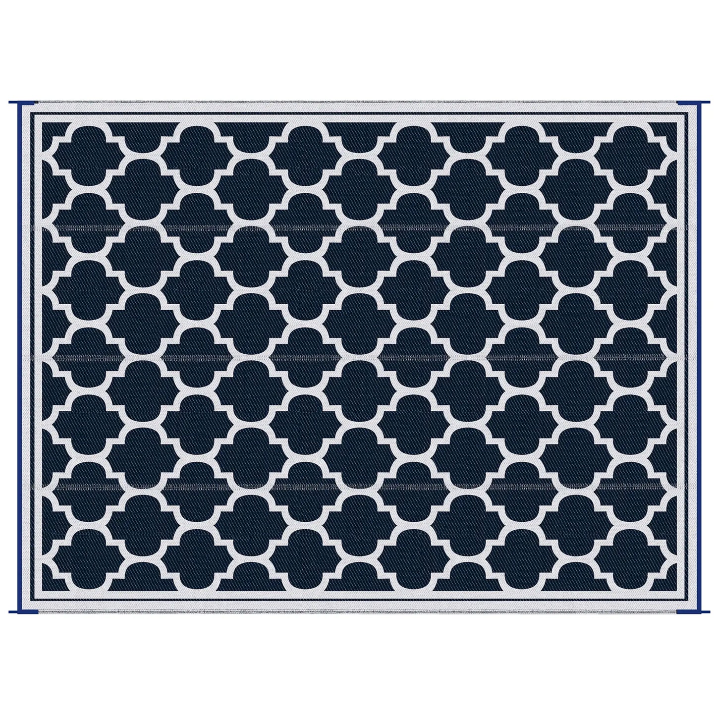 9'x12' Reversible Outdoor RV Rug, Patio Mat, Dark Blue Outdoor Reversible Rugs at Gallery Canada