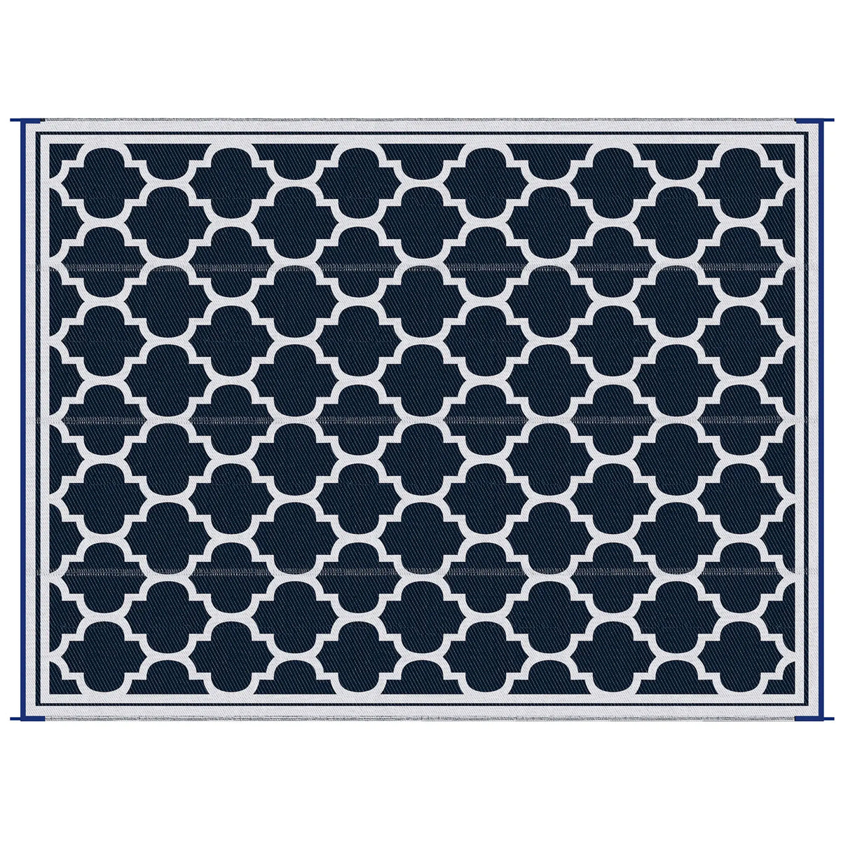 9'x12' Reversible Outdoor RV Rug, Patio Mat, Dark Blue Outdoor Reversible Rugs at Gallery Canada