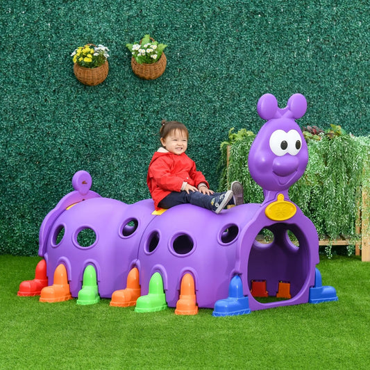Lion Design Kids Tunnel, 3-6 Years, Purple Children's Play Tunnels Purple at Gallery Canada