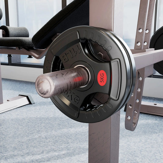 Weight Plates Set, 2-Inch Barbell Weights, Tri-Grips, 2 x 11lbs Dumbbells & Barbells Black at Gallery Canada