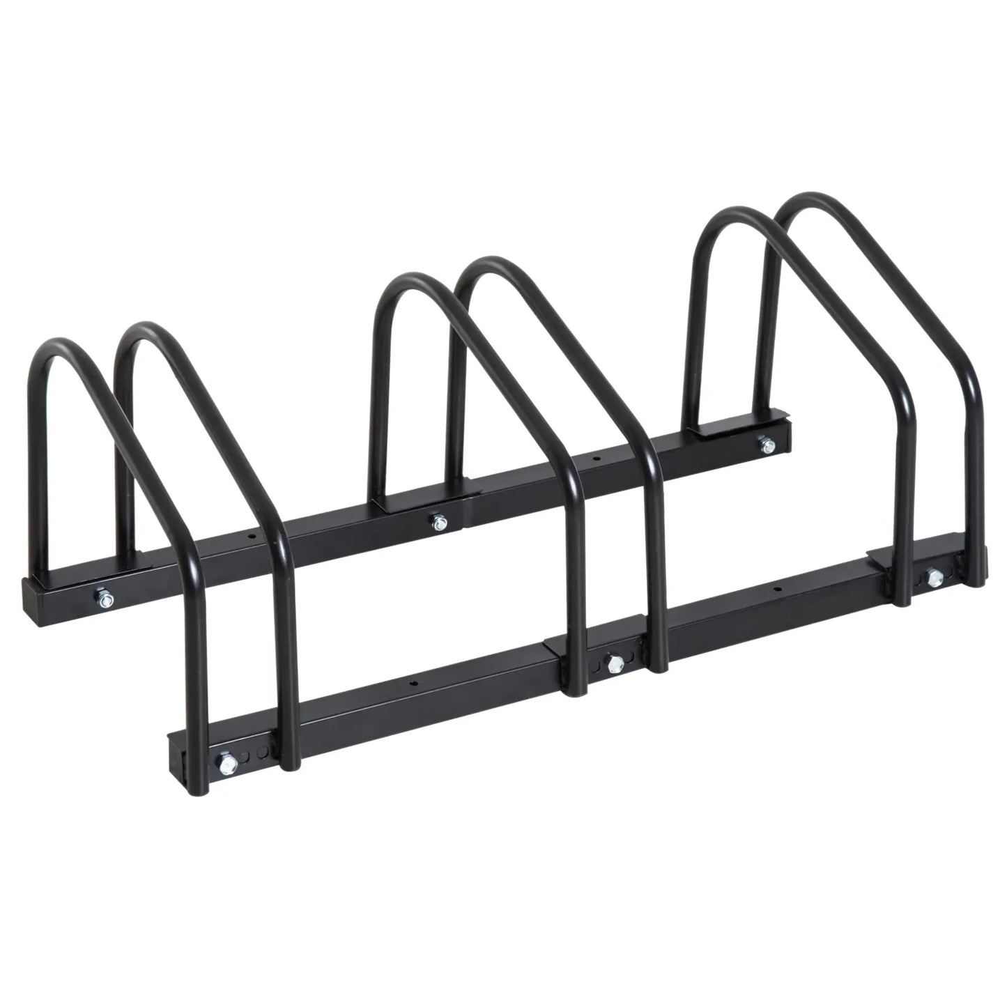 3-Bike Floor Parking Rack, Cycling Storage Stand, Black Bike Parking Stands at Gallery Canada