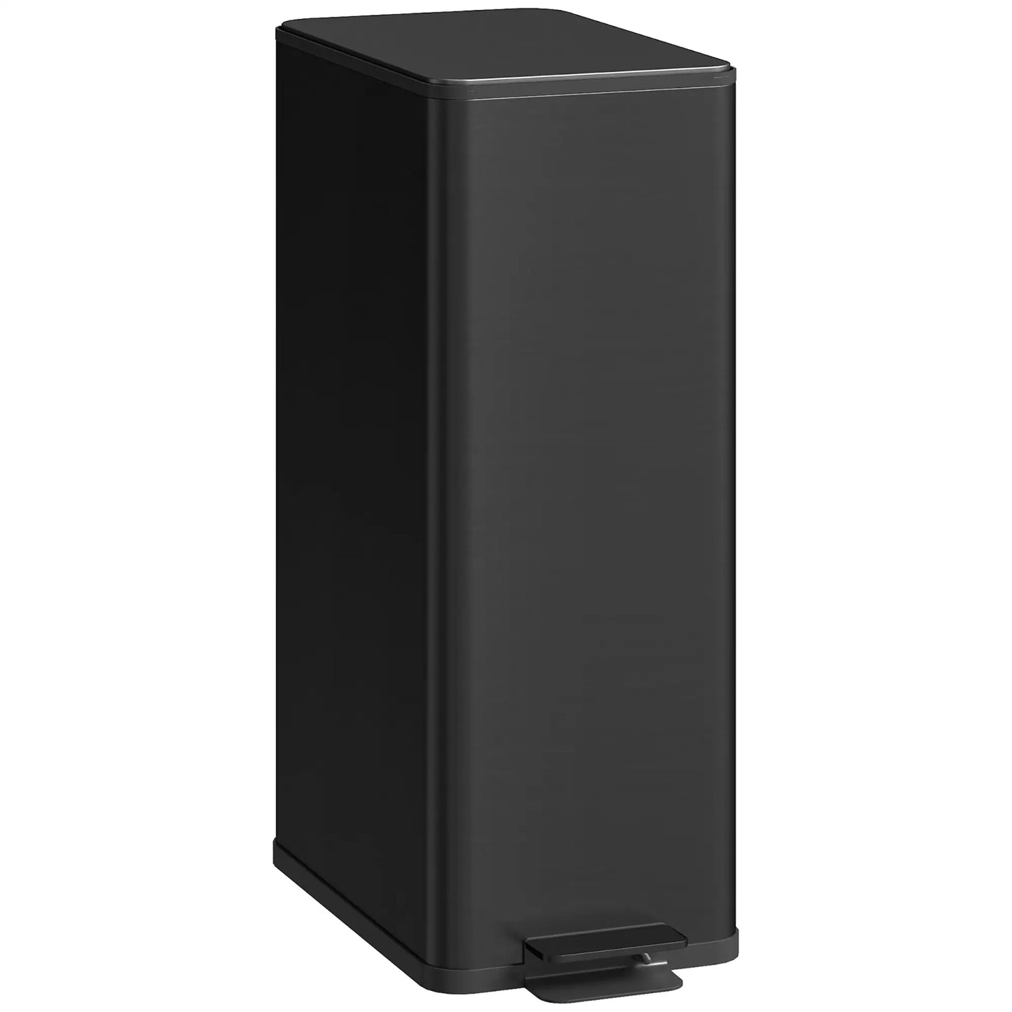 5.3 Gallon Stainless Steel Trash Can, Soft-Close Lid, Foot Pedal, Black Household Supplies at Gallery Canada