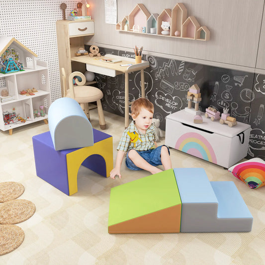 4 Piece Foam Play Set, Toddlers and Children, Dark Baby Gym & Playmats Dark Colour at Gallery Canada